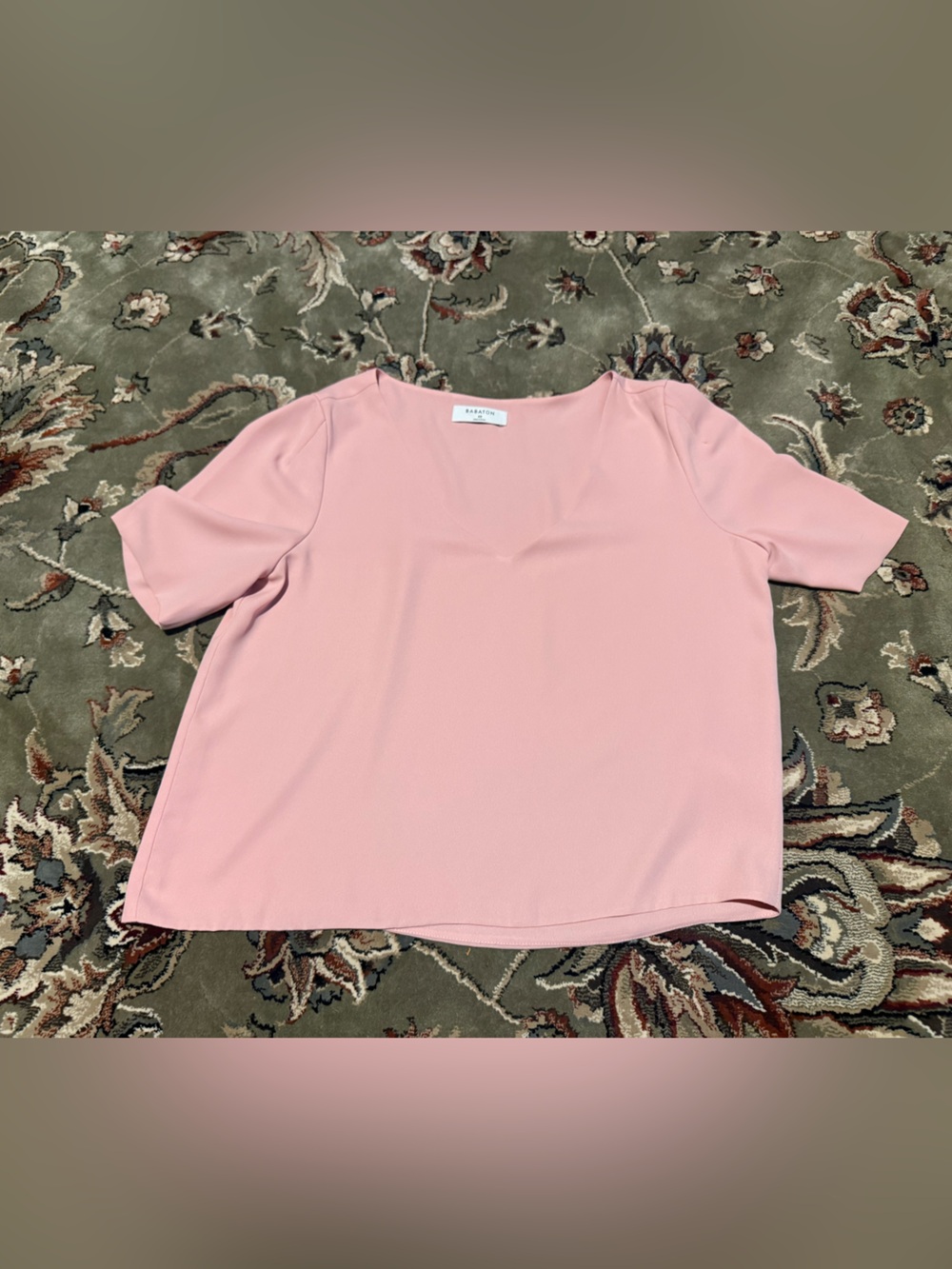 Babton Boxy Pink Womenโs Short-Sleeve Top